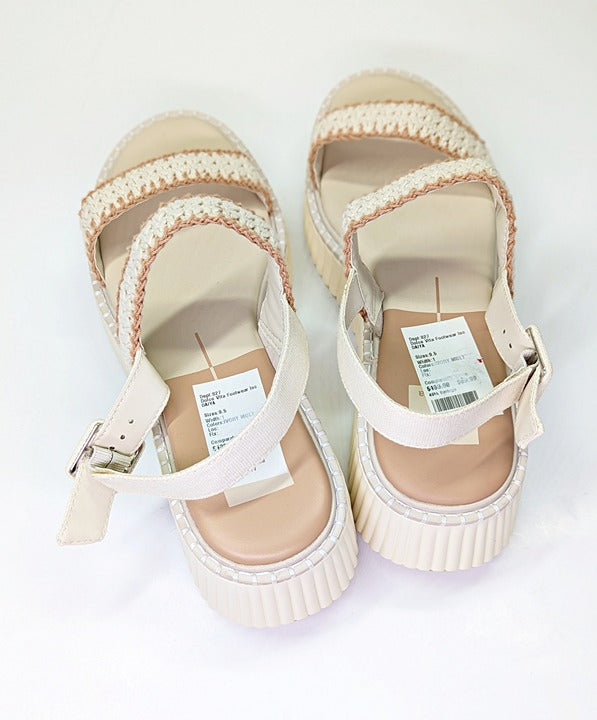 Dolce Vita Daiya Women's Ivory Platform Sandals Size 9.5 (MSRP $130)