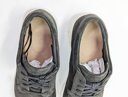 Vince Men's Stephen Low-Top Sneakers Graphite Suede Size 9 (MSRP $225)