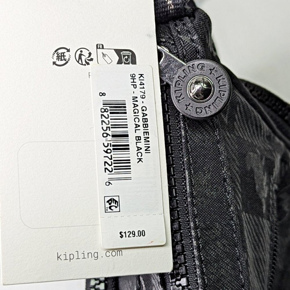 Kipling Shoulder Bag Gabbie Mini Magical Black Harry Potter Collection MSRP $129