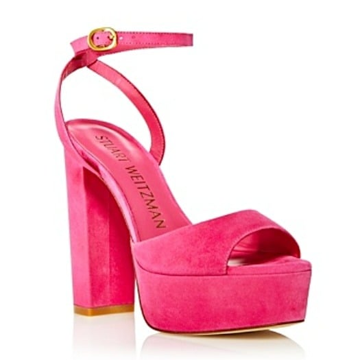 Stuart Weitzman Women's Ryder II Ankle Strap Heel Platform Size 37 (MSRP $495)
