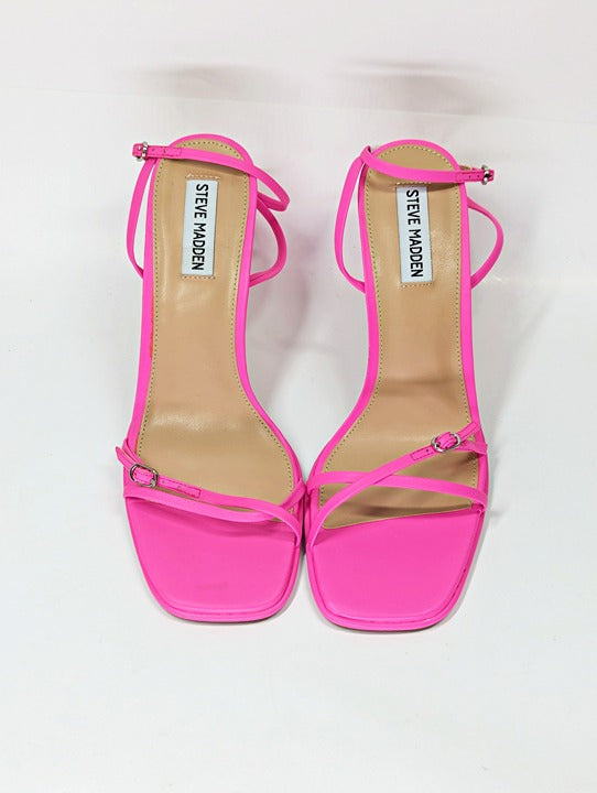 Steve Madden Women's Zarya Strappy Flared-Heel Sandals Size 9 (MSRP $99)