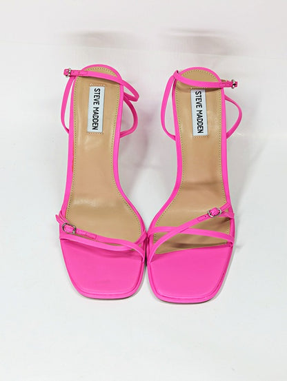 Steve Madden Women's Zarya Strappy Flared-Heel Sandals Size 9 (MSRP $99)