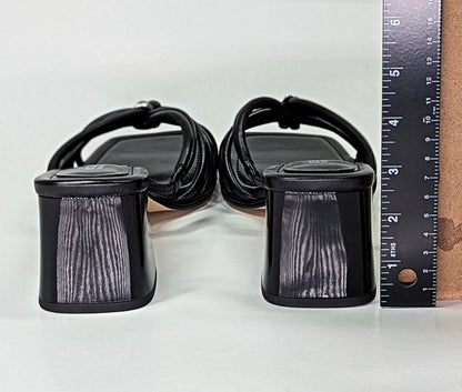 Michael Kors Women's Astra Black Leather Strappy Sandals Size 8.5 (MSRP $145)