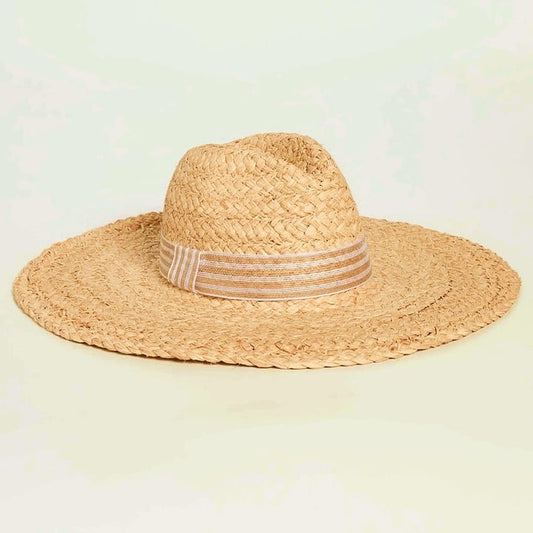 Hat Attack Women's Morgan Continental Hat Natural One Size (MSRP $126)