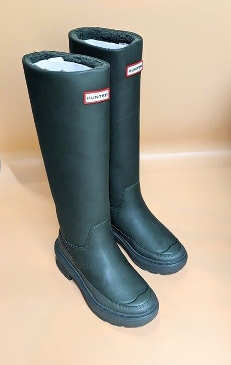 Hunter Women's Olive Chasing Knee Boot Killing Eve Size 5 / EU 36 (MSRP $395)