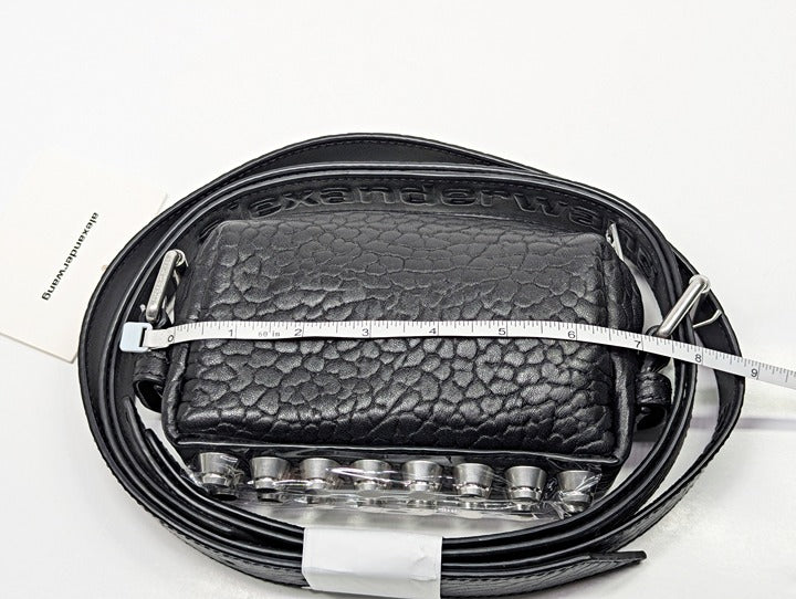 Alexander Wang Ricco Mini Black Leather Convertible Crossbody Bag