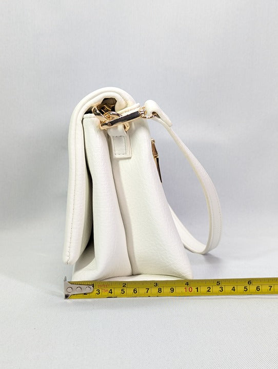 I.N.C. International Concepts Ninah Sculpted Crossbody Vanilla (MSRP $100)