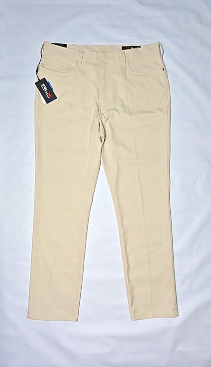 RLX Ralph Lauren Men's Tailored Fit Performance Twill Pant Basic Sand Size 36x32