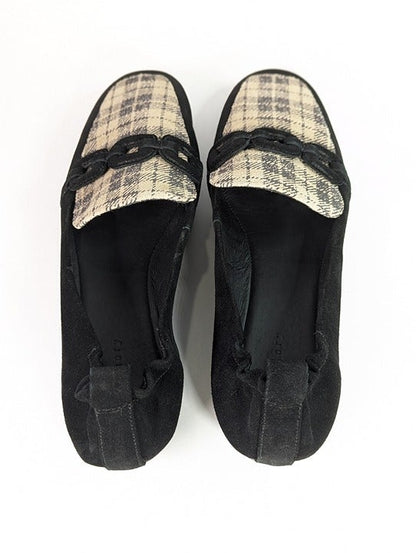 Sanctuary Women's Blast Slip On Loafer Flats Black Oat milk Size 11 (MSRP $129)