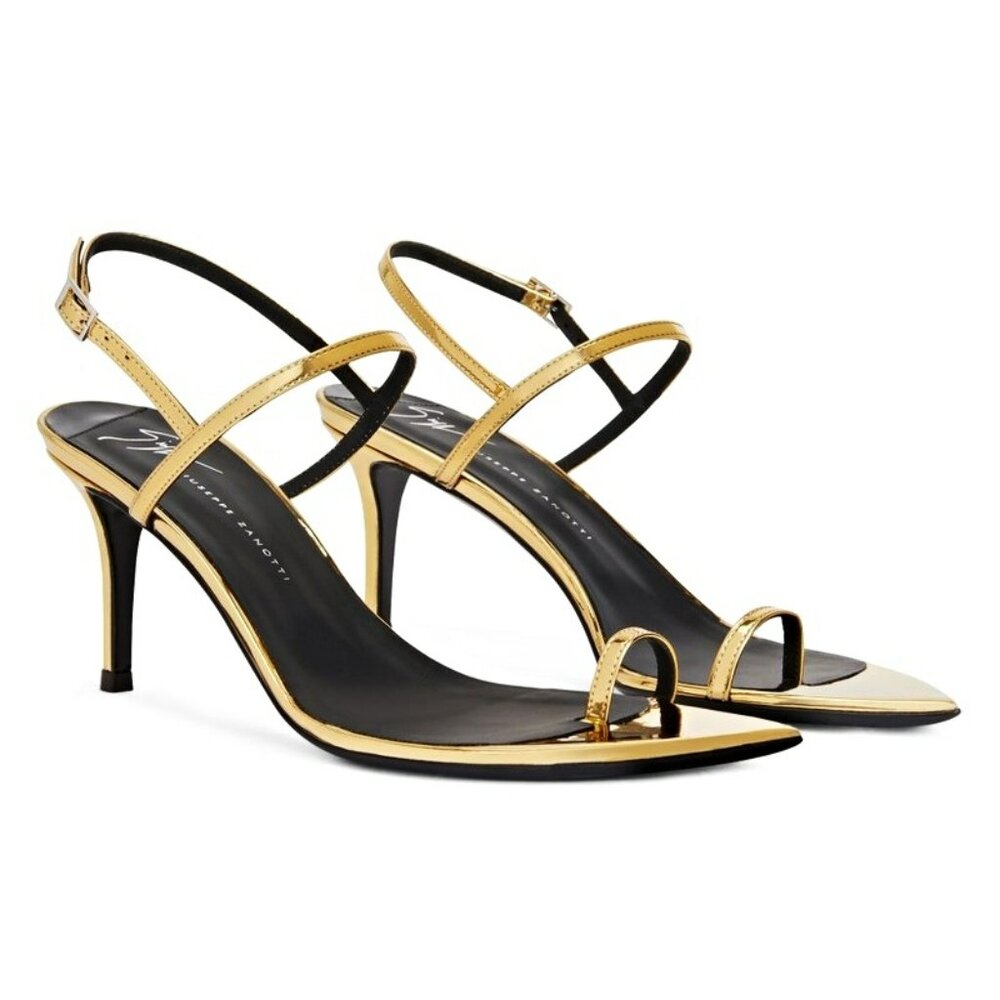 Giuseppe Zanotti Women's Symonne 70 Toe Ring Heel Sandals Size 37.5 (MSRP $795)