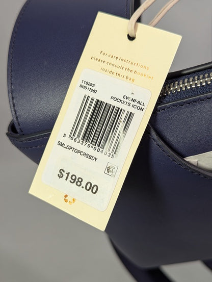Radley London Pockets Icon Small Leather Crossbody in Evenfall (MSRP $198)