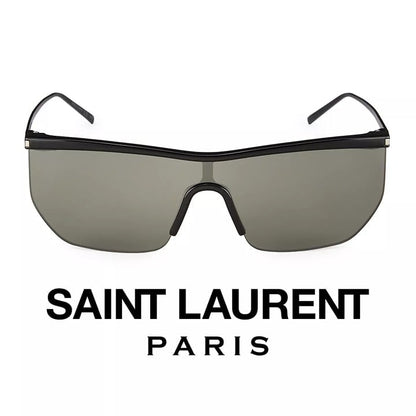 Saint Laurent Women's The Mask 99MM Sunglasses SL 519 MASK 001 (MSRP $530)