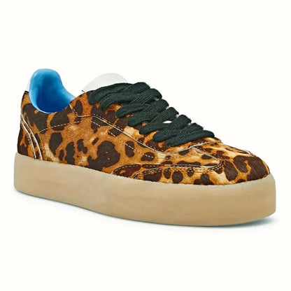 Steve Madden Tux Women's Leopard Calf Hair Sneaker Size 8.5 (MSRP $109)