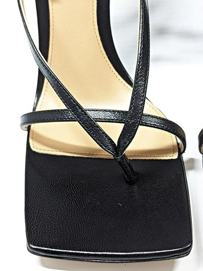 Bottega Veneta Women's Black Stretch Strappy Wedge Sandals Size 39 (MSRP $1,100)