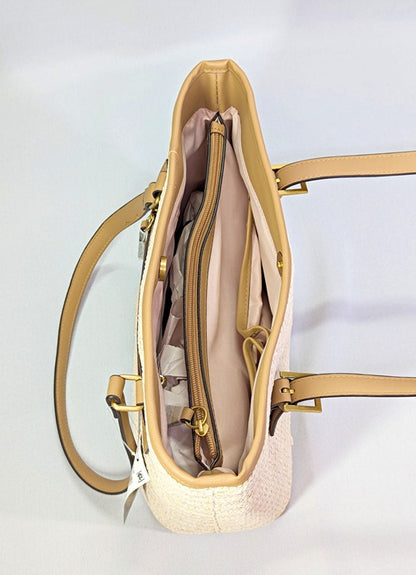 Style & Co Women's Classic Straw Tote in Natural (MSRP $100)