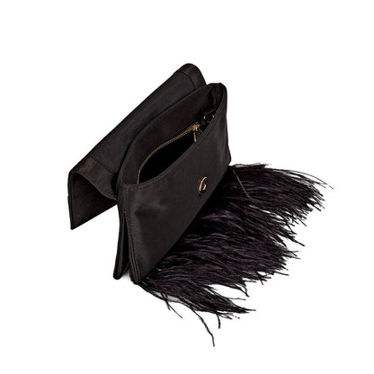 Loeffler Randall Women’s Charlee Feather Flap Clutch Shoulder Bag (MSRP $295)