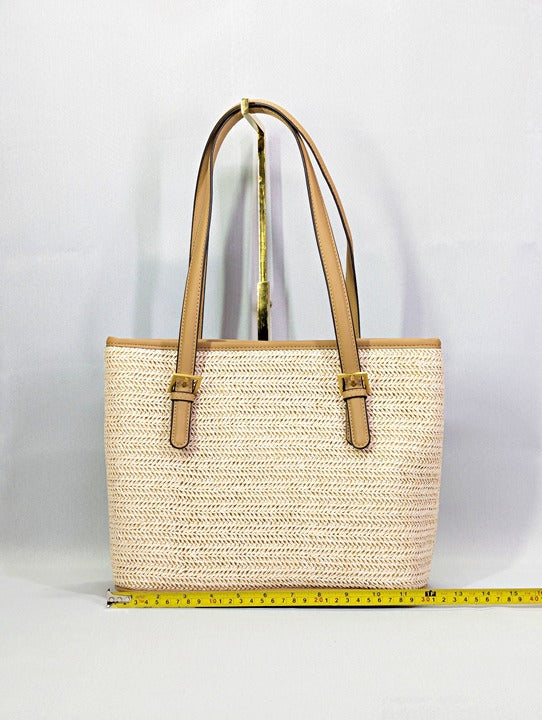 Style & Co Women's Classic Straw Tote in Natural (MSRP $100)