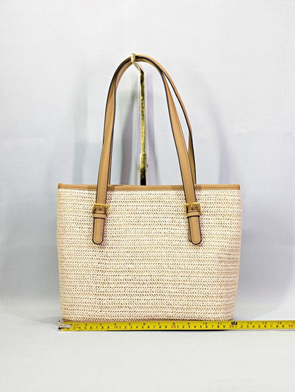 Style & Co Women's Classic Straw Tote in Natural (MSRP $100)