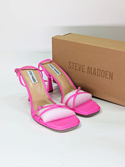 Steve Madden Women's Zarya Strappy Flared-Heel Sandals Size 9 (MSRP $99)