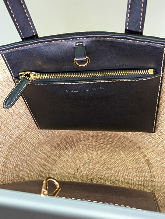 Stella McCartney Women's Black Appliqué-Logo Tote Bag (MSRP $975)