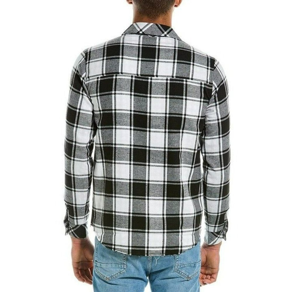 Eleven Paris Men's Flannel Colorblock Shirt Men's Size S (MSRP $145)