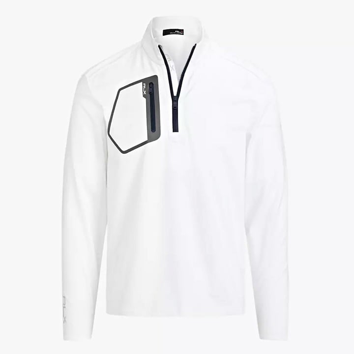 RLX Ralph Lauren Men's Jersey Half-Zip Golf Top Ceramic White Size XXL MSRP $138