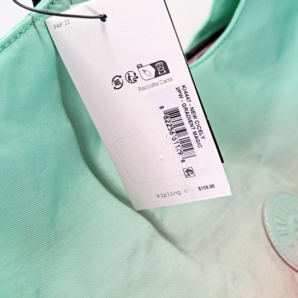 Kipling Wicked New Cicely Gradient Magic Medium Tote Bag (MSRP $159)