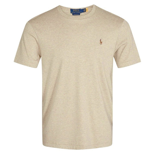 Polo Ralph Lauren Men's Cotton Custom Slim Fit T-Shirt Tan Size XXL (MSRP $60)