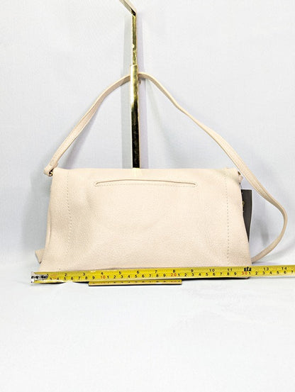 Style & Co Whipstitch East West Flap Small Crossbody in Alabaster (MSRP $80)
