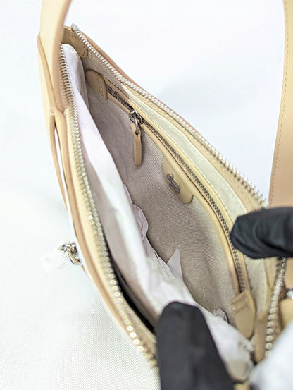 Radley London Pockets Small Leather Crossbody in Light Beige (MSRP $188)