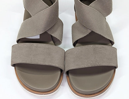 MIA Women's Valuna Flat Strappy Sandals Taupe Size 8 (MSRP $49)