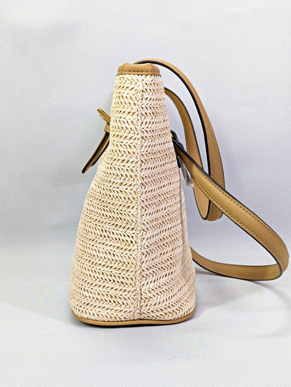 Style & Co Women's Classic Straw Tote in Natural (MSRP $100)