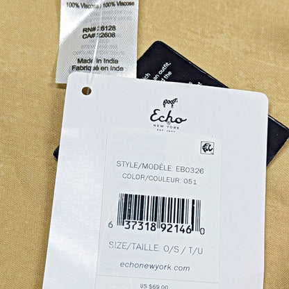 Echo Women's Frame Viscose Pareo Wrap 42" x 64" (MSRP $69)