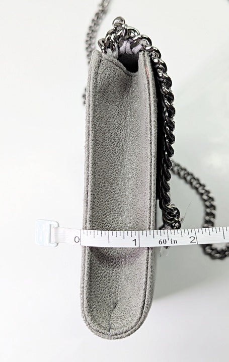 Stella McCartney Falabella Mini Light Grey Crossbody Bag (MSRP $695)