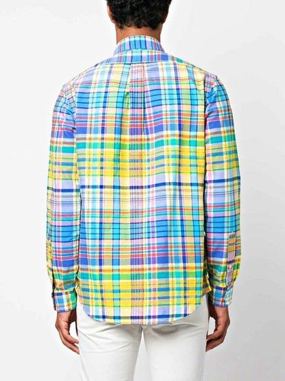 Polo Ralph Lauren Men's Cotton Plaid Check Long Sleeve Shirt Size M (MSRP $125)