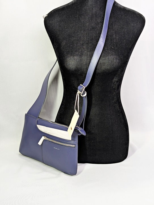 Radley London Pockets Icon Small Leather Crossbody in Evenfall (MSRP $198)