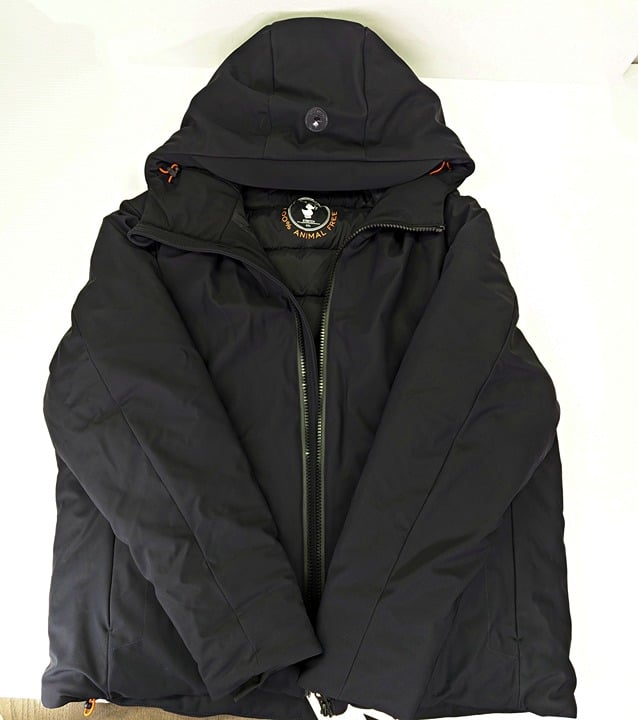 Save The Duck Men's Sabal Black Hooded Jacket Size XXL (MSRP $398)