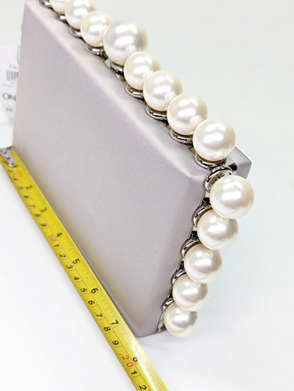 I.N.C. International Concepts East West Embellished Pearl Clutch (MSRP $80)