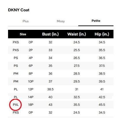 DKNY Petite Notched-Collar Double-Breasted Wrap Coat Size XL 16-18 (MSRP $350)