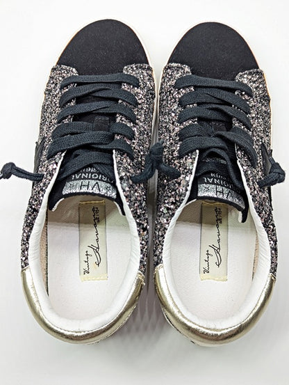 NWOB Vintage Havana Sumter Star Glitter Platform Sneakers Size 6 (MSRP $125)