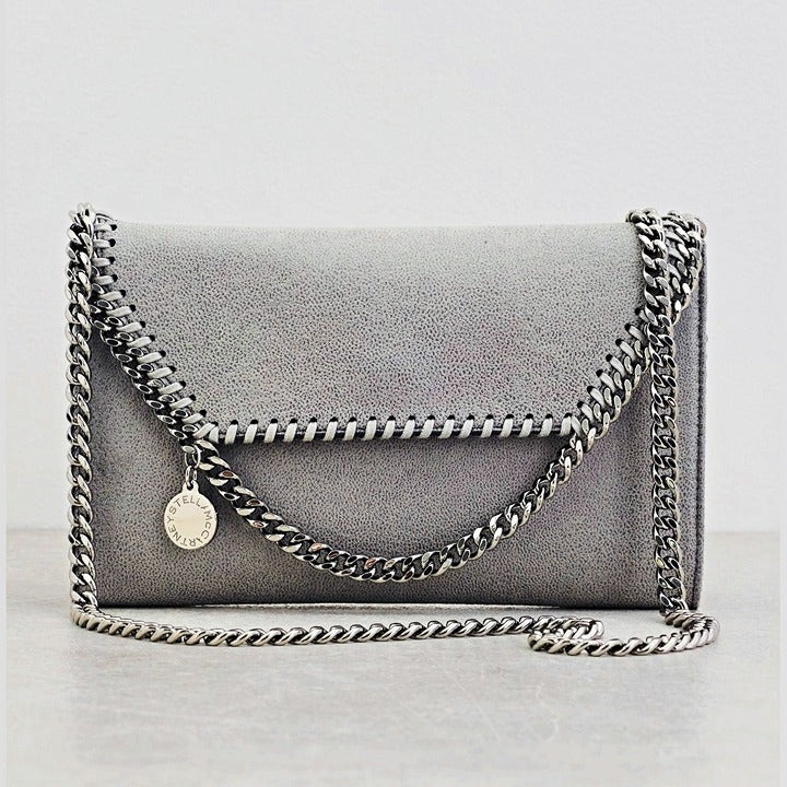 Stella McCartney Falabella Mini Light Grey Crossbody Bag (MSRP $695)