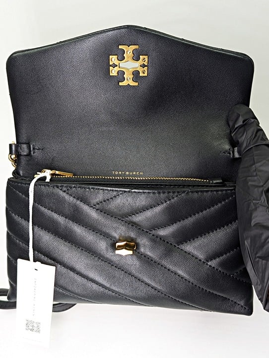 Tory Burch Kira Chevron Quilted Leather Crossbody Chain Wallet (MSRP $348)