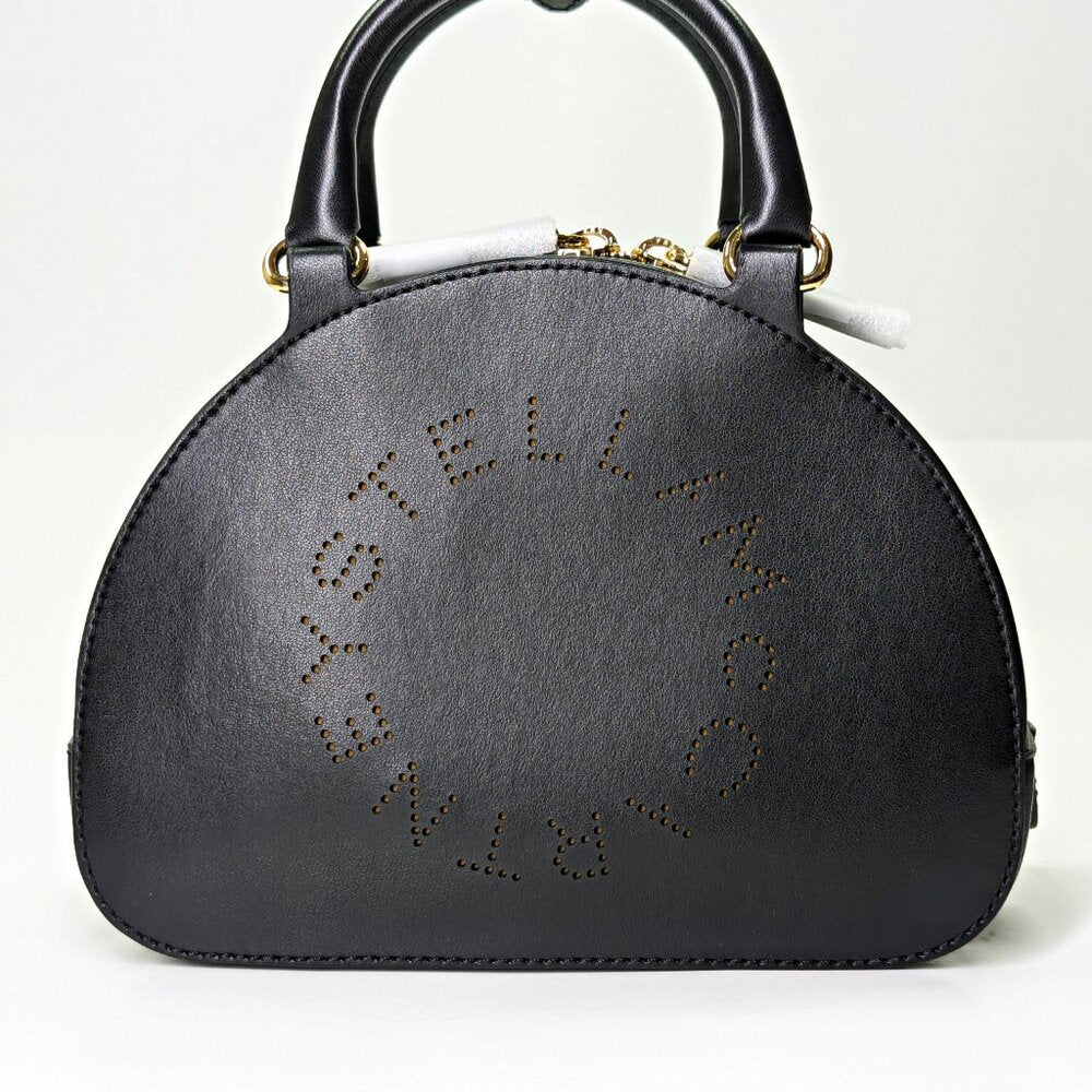 Stella McCartney Logo Top Handle Crossbody Bag in Black (MSRP $995)