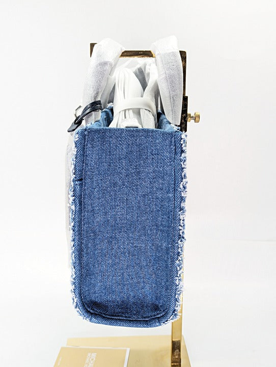 Michael Kors Gigi Small East West Messenger in Blue Denim (MSRP $328)