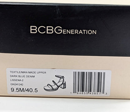 BCBGeneration Lissena-2 Women's Rhinestones Platform Sandals Size 9.5 MSRP $109