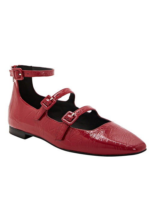 Katy Perry Confidant Mary Jane Women's Flats in Crimson Red Size 7.5 (MSRP $98)