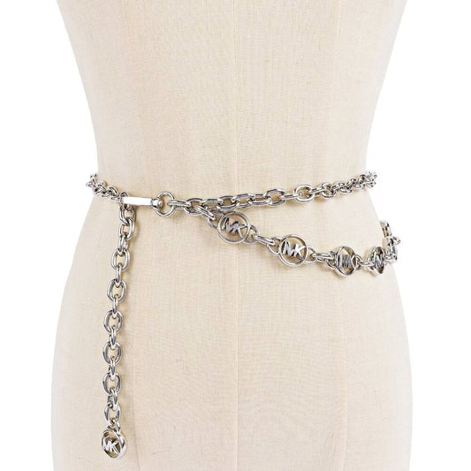 Michael Kors Women's Logo Charm Chain Belt S/M (MSRP $78)