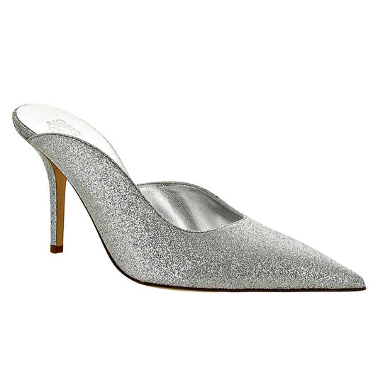 Gia Borghini Women's Abella Glitter Pointed Toe Heel Mules Size 39 (MSRP $550)
