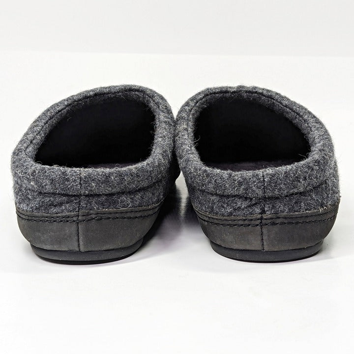 Vince Men's Howell Shearling-Lined Slippers Charcoal Gray Size 9 (MSRP $150)
