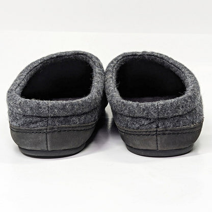 Vince Men's Howell Shearling-Lined Slippers Charcoal Gray Size 9 (MSRP $150)